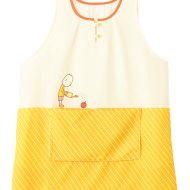 しかけエプロン　ベージュ『りんごかもしれない』