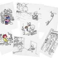 大どろぼうの肖像画ポストカード（7種）